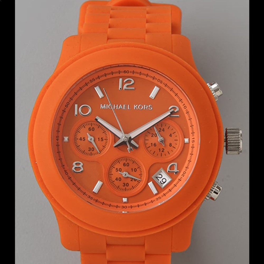 Micheal Kors orange watch